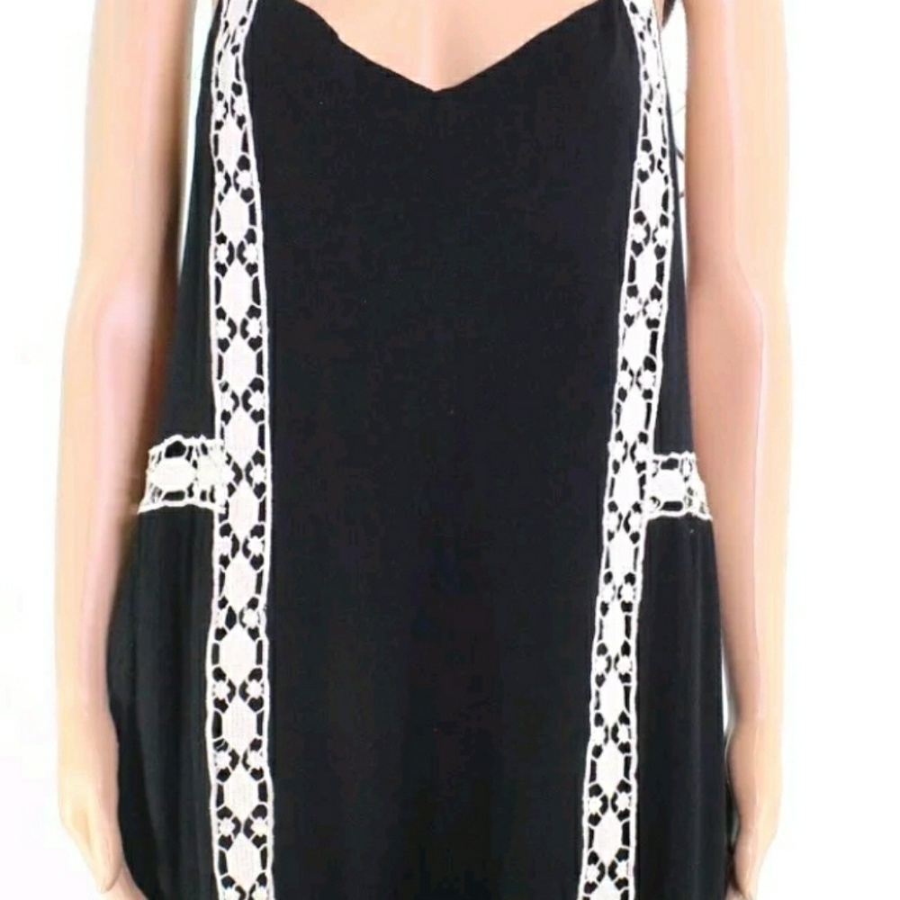 Lush shorts/dress/skorts crochet spaghetti strap romper M - Picture 4 of 9